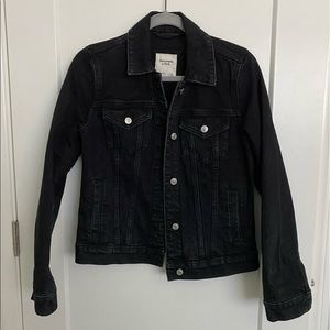 Abercrombie Black Denim Jacket
